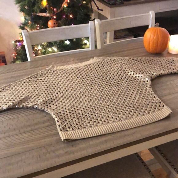 Sparkle ❇️ and Shine ✨ in this Sequins Sweater. Neutral All Season Fall 2 Cruise - Picture 14 of 16